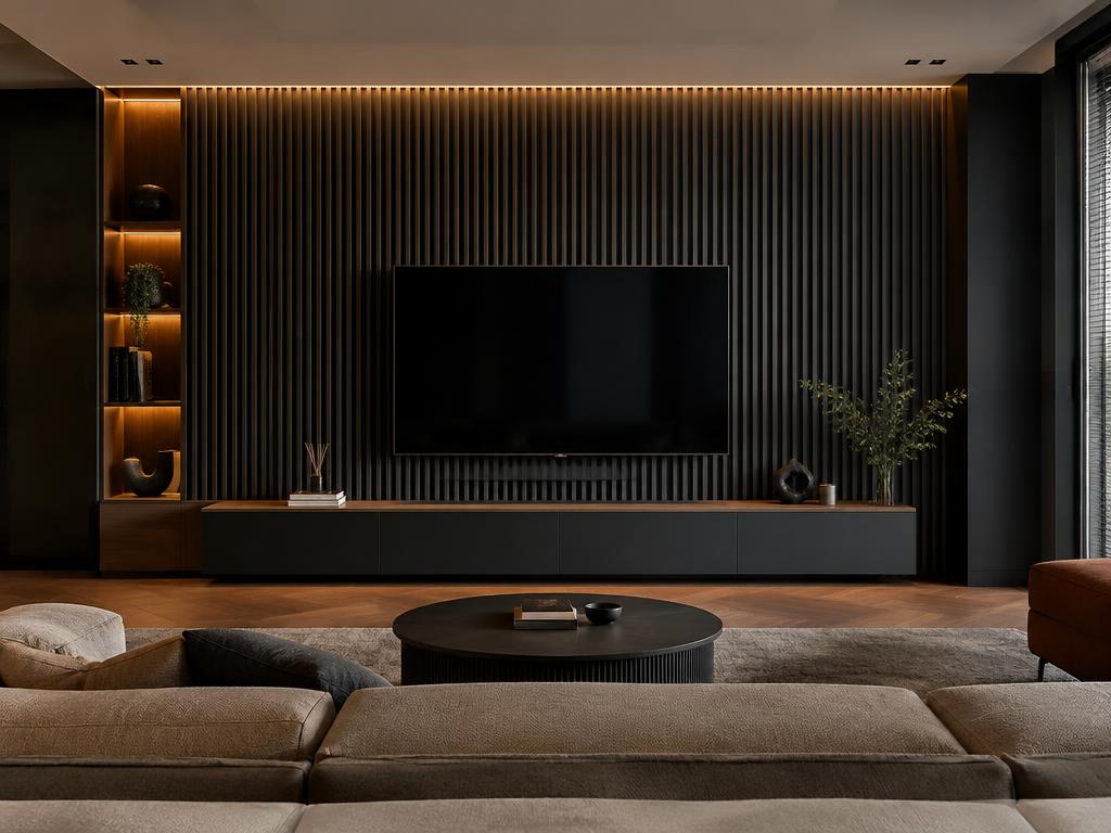 Charcoal Panels — decorative interior application