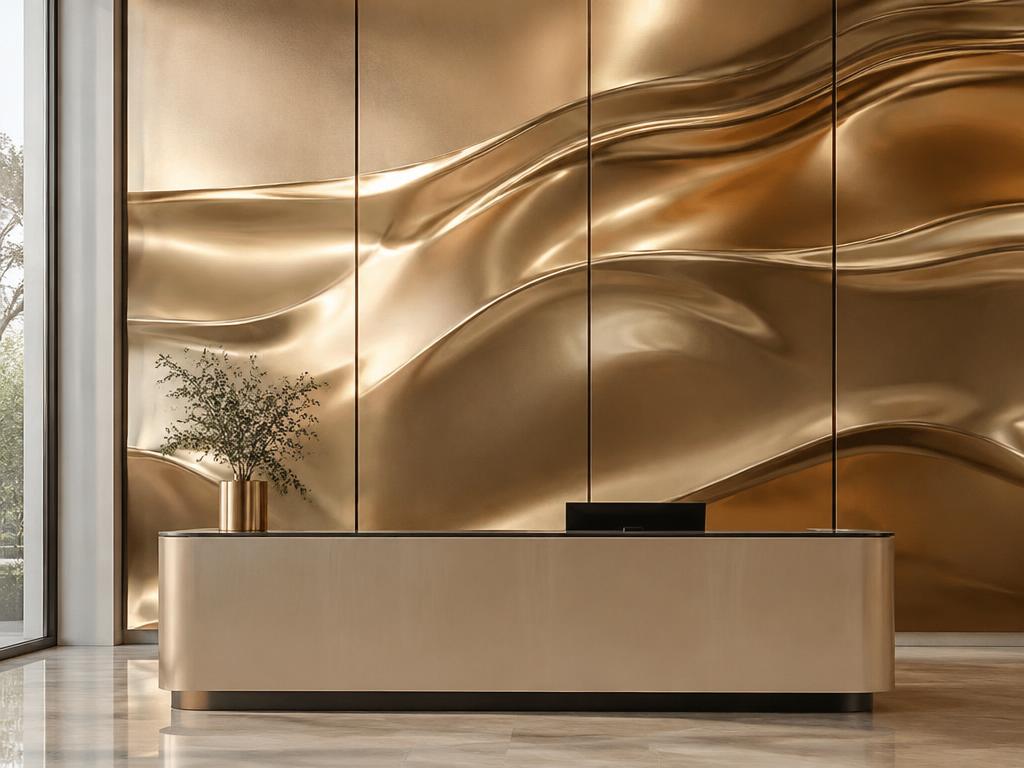 Liquid Metal Panels — decorative interior application